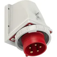 PCE 5152-6k CEE-Wandgerätestecker 16A 5P 6H IP67 - Schraubklemmen