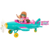Mattel Barbie Chelsea Flugzeug Puppe und Spielset - Pilotenpuppe,