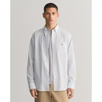 GANT Reg Stripe Langarmhemd Light Blue XL