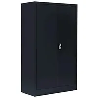 Lüllmann Stahlschrank 530299 tiefschwarz 80,0 x 38,3 x 120,0