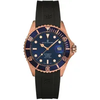 Revue Thommen Herren Armbanduhr Automatic 42 mm Armband Silikon