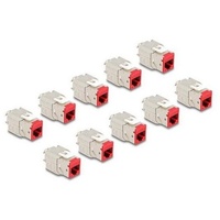 DeLock Keystone Modul RJ45 Buchse zu LSA Cat.6A werkzeugfrei