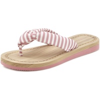 ELBSAND Badezehentrenner Damen rosa-gestreift Gr.39
