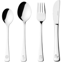 LEONARDO Bambini Avventura Kinder-Besteck Set 4-teilig - Besteck mit