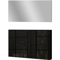 Germania Valega Garderoben-Set 140 x 19 x 200 schwarz