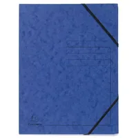 Exacompta Sammelmappe - A4, 355 g/qm, Gummizug, blau