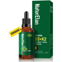 NaturElan Vitamin D3 K2 hochdosiert Tropfen - 20000I.E. +