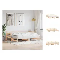 VidaXL Tagesbett Ausziehbar 90x200 cm Massivholz Kiefer