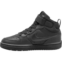 Nike Court Borough Mid 2 Sneaker Kinder black/black-black 29.5