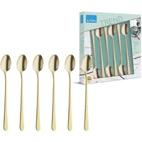 Amefa AUSTIN Longdrink-/Latte Macchiato Löffel Set 6-teilig PVD Gold