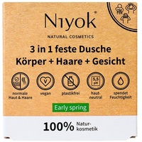 Niyok 3in1 Feste Dusche Körper + Haare + Gesicht