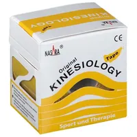 Nasara Kinesio-Tape Original, gelb, 5m x 5cm, wasserfest, elastisch