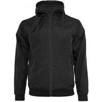 Build Your Brand Windrunner Jacke Black / Black 4XL