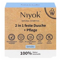 Niyok Niyok® 2-in-1 Feste Dusche+Pflege "Sensitiv" (80g)