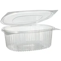 Papstar Starpak 50 Feinkost- und Salatschalen mit Klappdeckel, R-PET