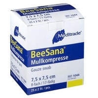 Meditrade BeeSana® Mullkompresse, steril 8-fach 7,5 x 7,5 cm