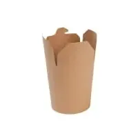 Greenbox - Nudelboxen/Asiaboxen aus Karton 400 ml, braun, PLA-beschichtet,