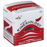 Nasara Kinesio-Tape Original, rot, 5m x 5cm, wasserfest, elastisch