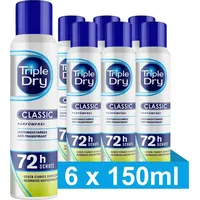 Triple Dry Deo-Spray anti-transpirant parfümfrei 72 h Schutz 6