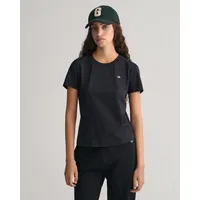 GANT Shield Regular Fit Kurzarm-T-Shirt Black L