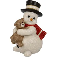 GOEBEL Schneemann Figur Mein Knuddelfreund, aus Porzellan gefertigt, Höhe