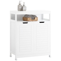 SoBuy Badkommode Kommode Sideboard Flurschrank Weiß BZR121-W
