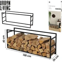 URBAN LIVING Holzstapelregal 100 x 25 x H40 cm