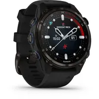 Garmin Descent MK3i 43 mm DLC-Titan grau mit Silikonarmband