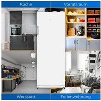Exquisit GKS31-V-H-280E Kühlschrank (296 l, 1630 mm hoch, Weiß)