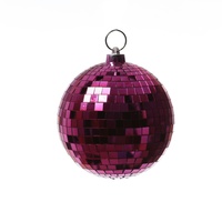 Satisfire Spiegelkugel 15cm pink Discokugel Mirrorball Disko Partykugel Dekokugel