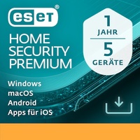 Eset Home Security Premium 5 User, 1 Jahr, ESD
