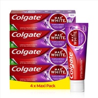 Colgate Zahnpasta Max White Purple Reveal 4x75ml - für