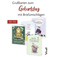 St. Benno 4er-Set Grußkarten »Herzliche Segenswünsche zum Geburtstag«