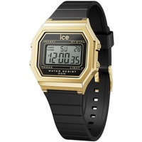 ICE-Watch Ice Digit Retro Black Gold - Schwarze Damenuhr