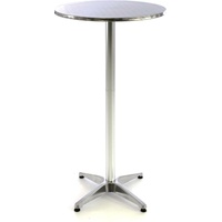 VCM Stehtisch Bistrotisch Edelstahl Aluminium Ø 60cm x H115/75