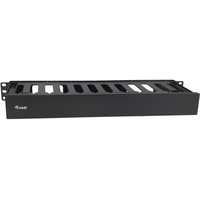 Equip 327318 19-Zoll-Rackmontage-Kabelmanagement-Panel, schwarz