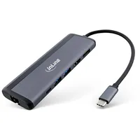 InLine 8-in-1 USB-C Multihub, HDMI DP, USB 3.2, PD
