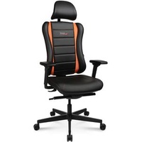 TOPSTAR Sitness RS Pro 2020 Lederoptik Schwarz, Orange Schwarz