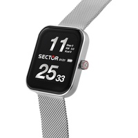 Sector Uhren-Set inkl. Wechselarmband S-03 Pro Light Smartwatch Silberfarben