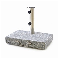 VCM Sonnenschirmständer 25 kg Granit grau rechteckig 45 x