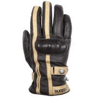 Helstons Burton Lederhandschuhe - Black / Beige - 2XL