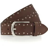 Mustang Nietengürtel Leder 3,5 cm Braun 110