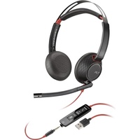 HP Poly Blackwire 5220 - Schnurgebundenes Stereo-Headset mit USB-A