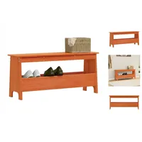 VidaXL Flurbank Wachsbraun 100x28x45 cm Massivholz Kiefer Vidaxl