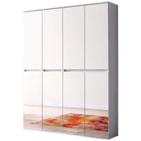 Furn.design Garderobe Reflect in weiß Schuhschrank 111 x 191