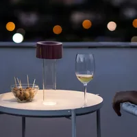 Foscarini Fleur Tischleuchte LED, burgunder