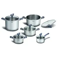 Tefal Daily Cook Kochgeschirr-Set 10-teilig G712SA55 - Silber