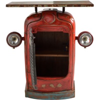 SIT Möbel THIS & THAT Traktor-Schrank Metall/Altholz rot Deckplatte