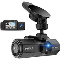 VANTRUE N2S Dual (GPS-Empfänger, Akku, 4K), Dashcam, Schwarz