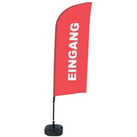 Showdown Displays Showdown Beachflag Eingang rt deutsch